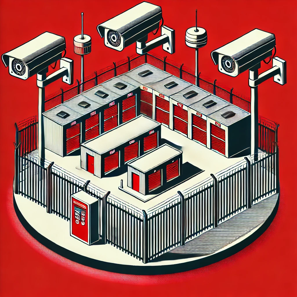 Fasilitas self storage dengan tingkat keamanan tinggi.